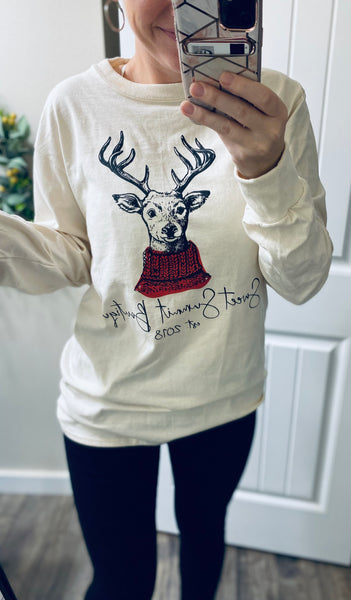 Sweet Summit Boutique Reindeer Long Sleeve