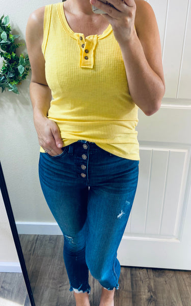 Ribbed Button Tanks