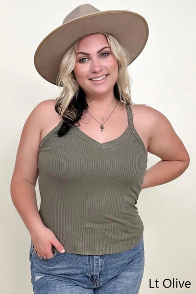 New! Ribbed Tank