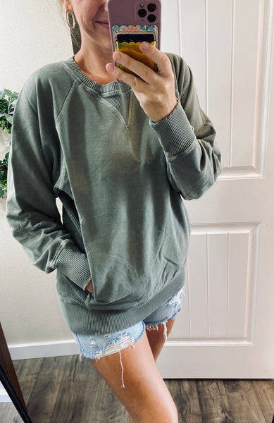 Fall Mineral Wash French Terry Sweatshirts