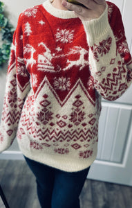 Reindeer Fuzzy Sweater