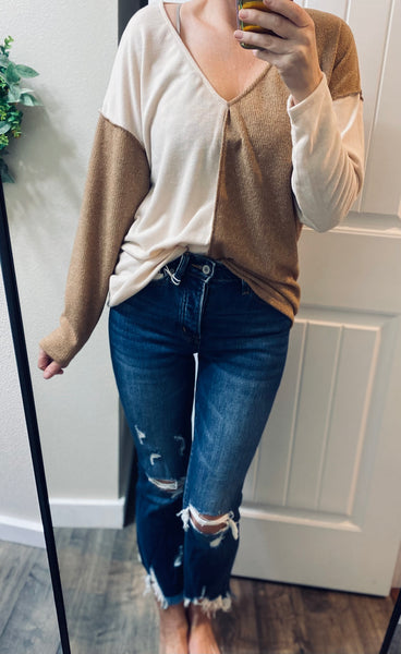 Darkwash Cropped Mom Distressed Denim