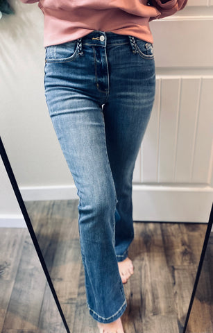 Judy Blue Braided Belt Loop Jeans