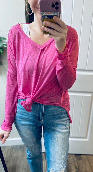 Dropped Shoulder Long Sleeve