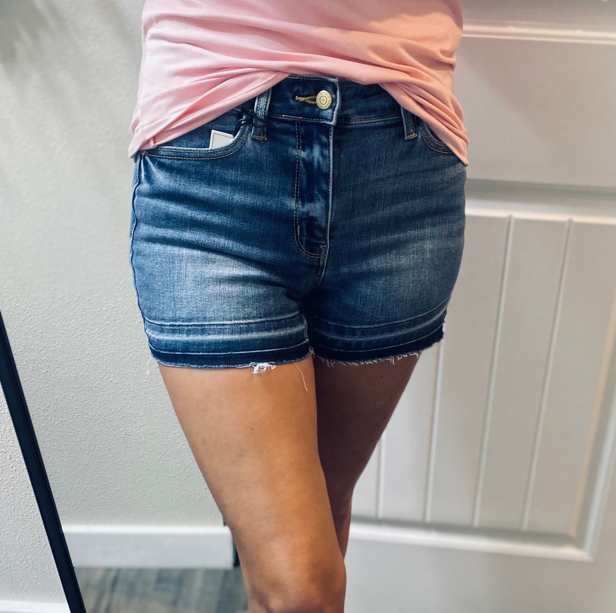 Judy Blue MR Release Hem Shorts