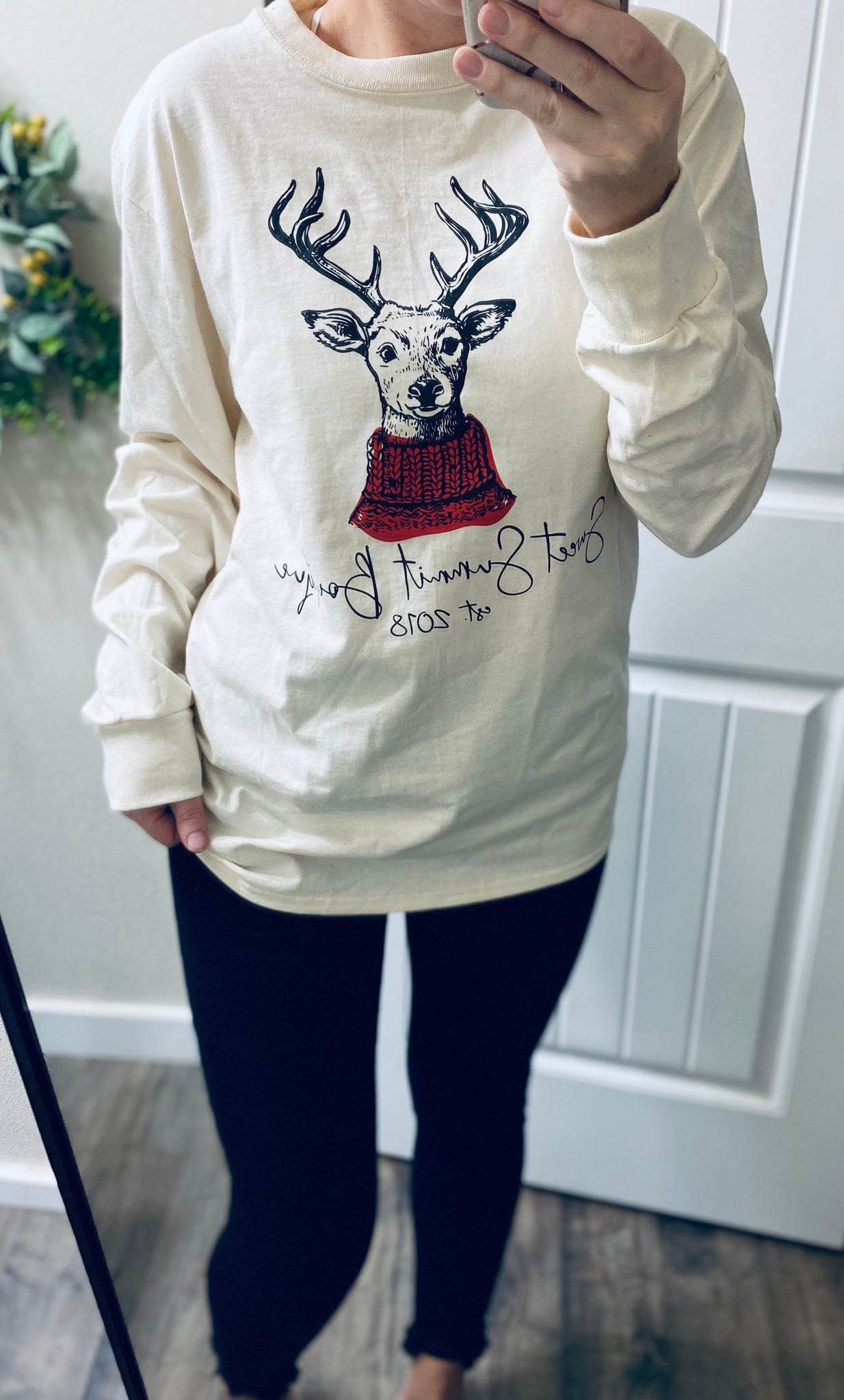 Sweet Summit Boutique Reindeer Long Sleeve