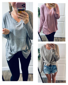 Ribbed Oversized Long Sleeve