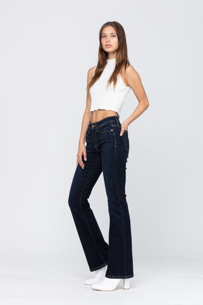 Judy Blue Darkwash Non-Distressed Bootcut