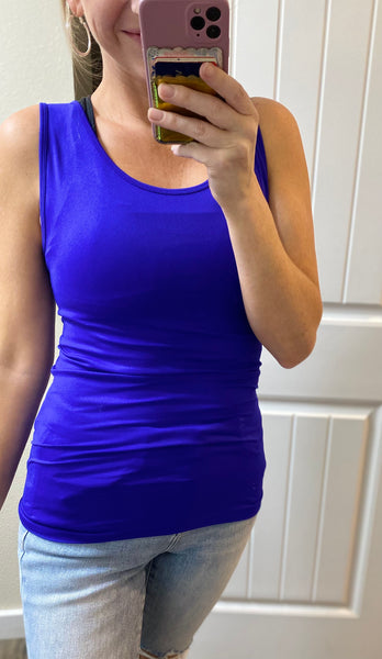 Crew Neck Sleeveless Smoothing Cami