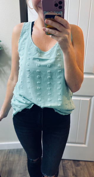 Swiss Dot Sleeveless Top