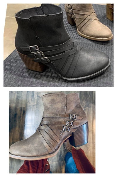 Sale! Cross Buckle Booties