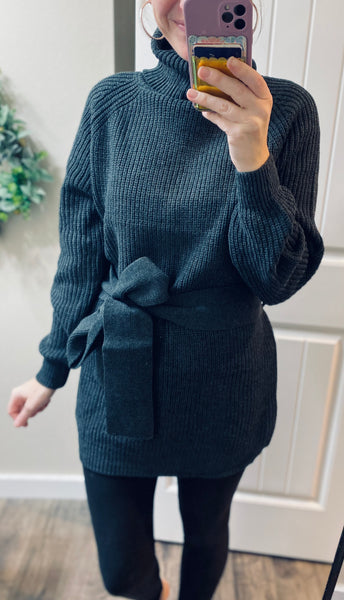 Charcoal Sweater Tunic