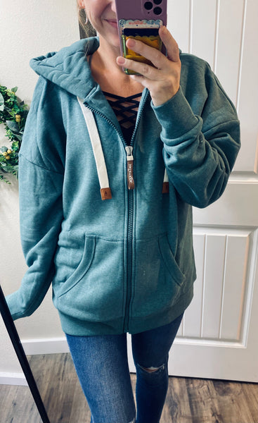 Oversized Wanakome Full Zip Hoodie