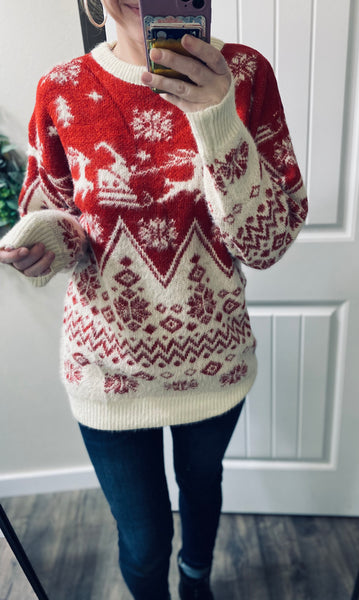Reindeer Fuzzy Sweater