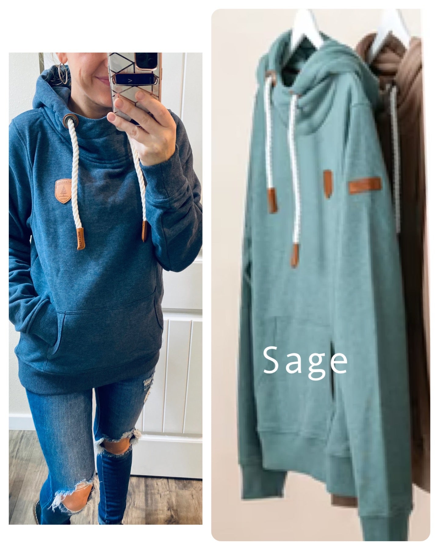 Oversized Sage Wanakome Pullover
