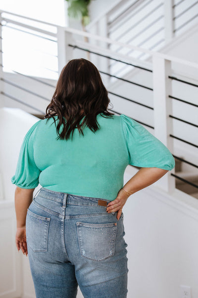 Square Bodysuit in Mint