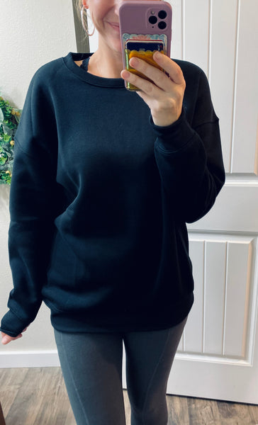 Black Crewneck Pullover