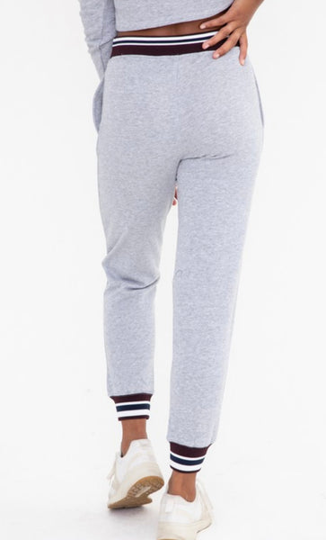 Heather Grey Varsity Joggers