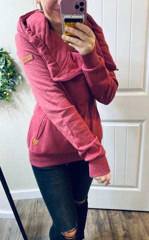 Side Zip Rhubarb Wanakome Hoodie