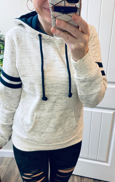 Oatmeal Track Hoodie