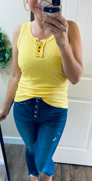 Ribbed Button Tanks