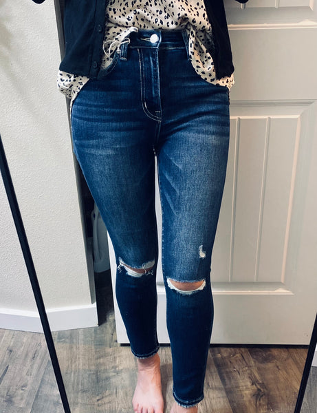 Distressed Knee Denim