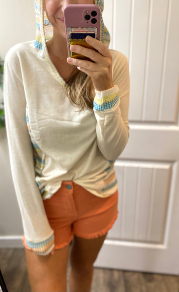 Beach Hoodie with Accent