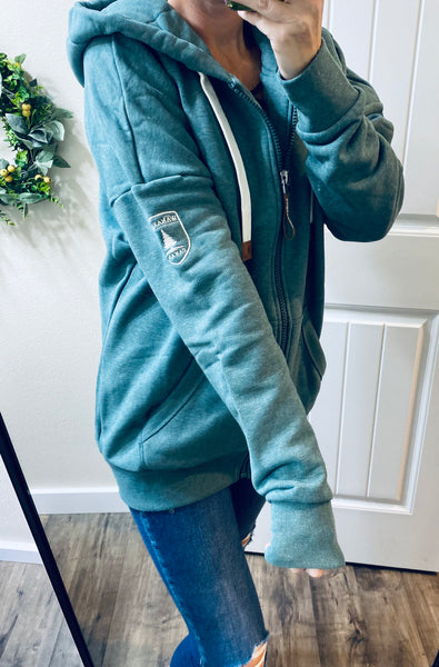 Oversized Wanakome Full Zip Hoodie