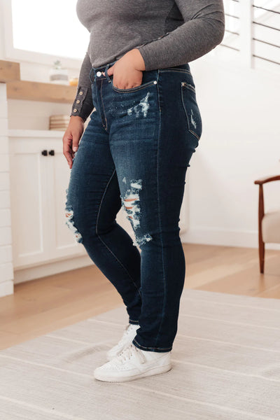 Bleach Splash Boyfriend Jeans