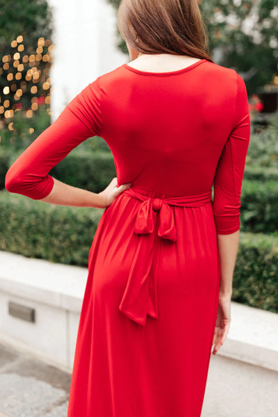 Bri Maxi Dress in Red