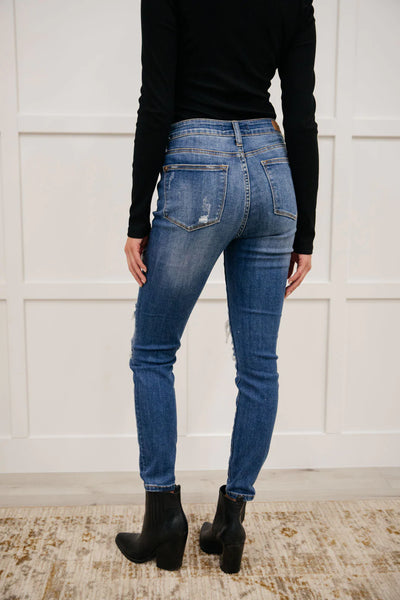 Buffalo Plaid Peek-A-Boo Skinnies