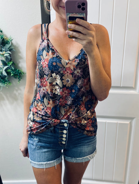 V-Neck Floral Cami