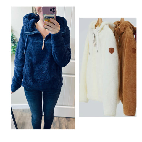 Fleece 1/2 ZIp Wanakome Hoodie