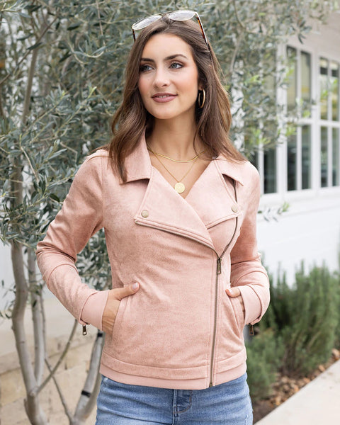 Blush Moto Jacket