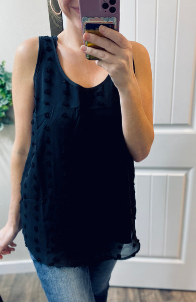 Swiss Dot Sleeveless Top