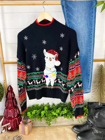 Llama Holiday Sweater