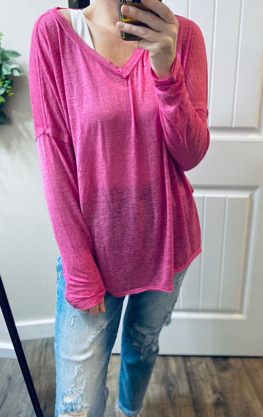 Dropped Shoulder Long Sleeve