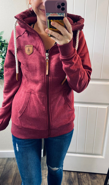 Rhubarb Full Zip Wanakome