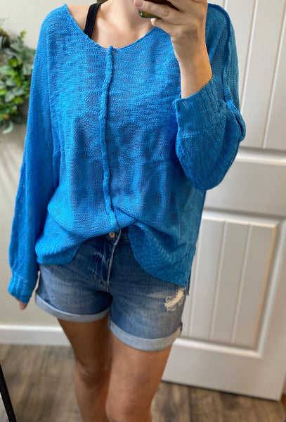 Slouchy Exposed Seam Sweater