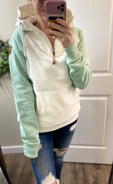 Lichen/Oatmeal 1/4 Zip Wanakome
