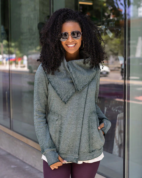 Fleece Wrap Sweater
