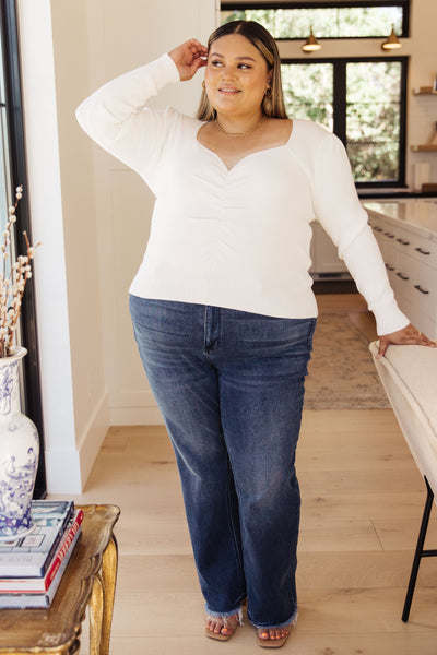 Ivory Sweetheart Sweater Top