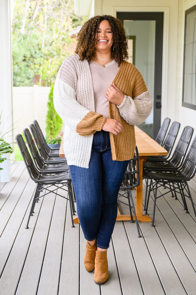 Carry On For Love Color Block Knit Cardigan