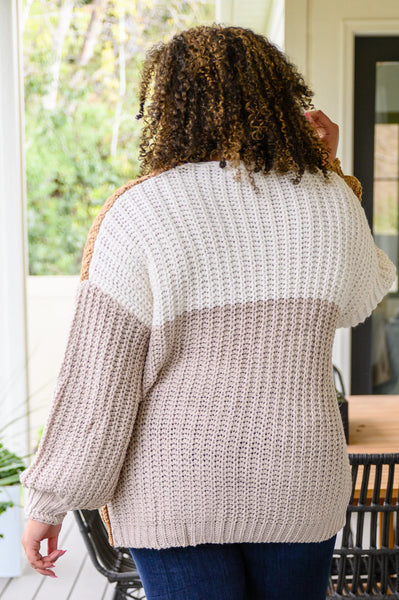 Carry On For Love Color Block Knit Cardigan