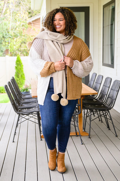 Carry On For Love Color Block Knit Cardigan