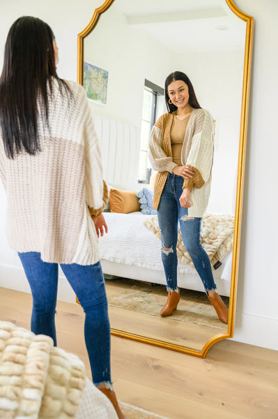 Carry On For Love Color Block Knit Cardigan