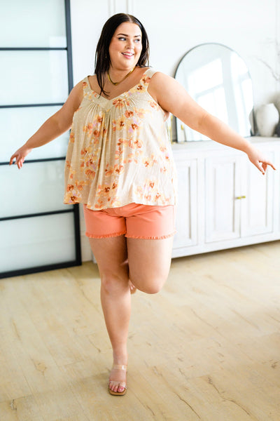 Judy Blue Peach Cut Off Shorts