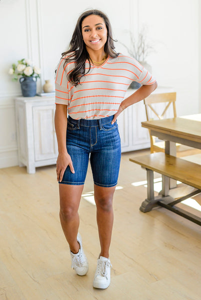 Judy Blue Denim Biker Shorts