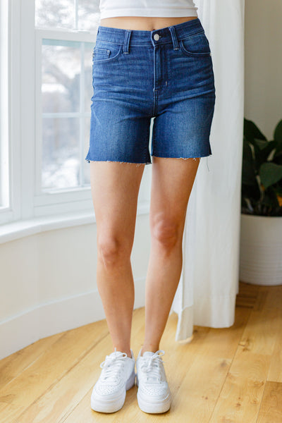 Judy Blue Mid Rise Cutoff Shorts