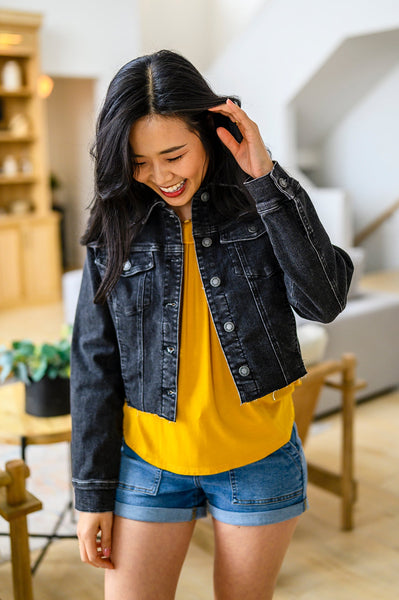 Judy Blue Cropped Denim Jacket